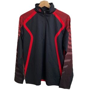 Volkl 1/2 Zip Performance Pullover Shirt Jacket Mens Small Ski Golf Stretch Poly